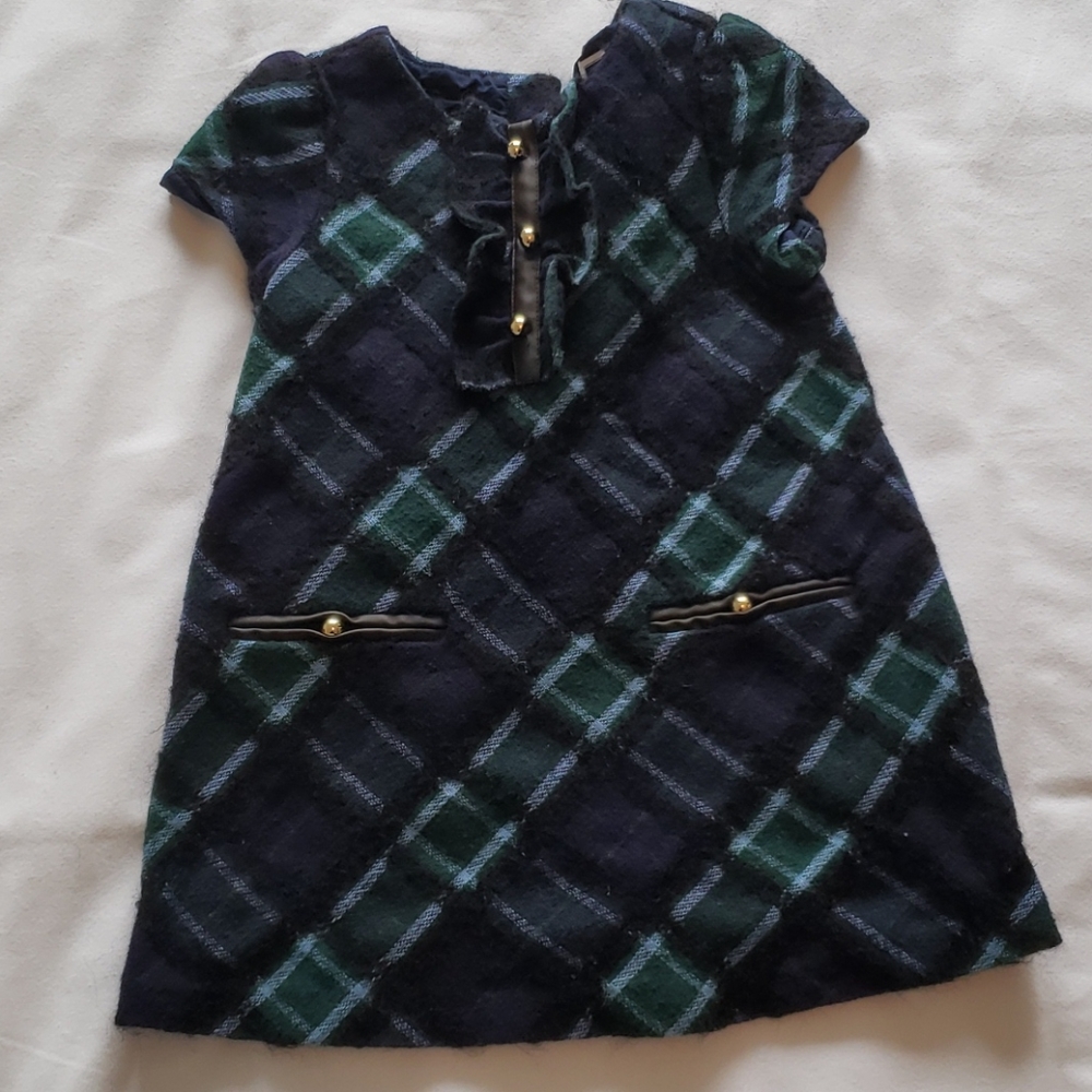 Janie and Jack Tartan Wool Dress